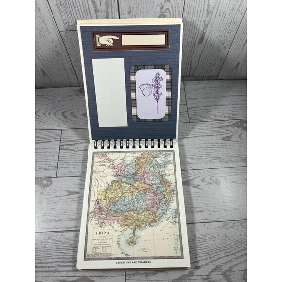 Handmade Spiral Junk Journal  4.75"x6" City Map Cover  Memory Keeper - Picture 4 of 11